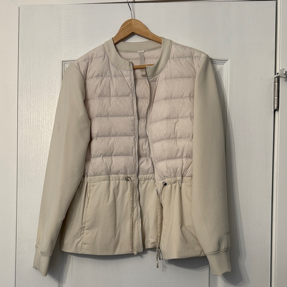 Lululemon Athletica Beige  down Puffer Jacket
